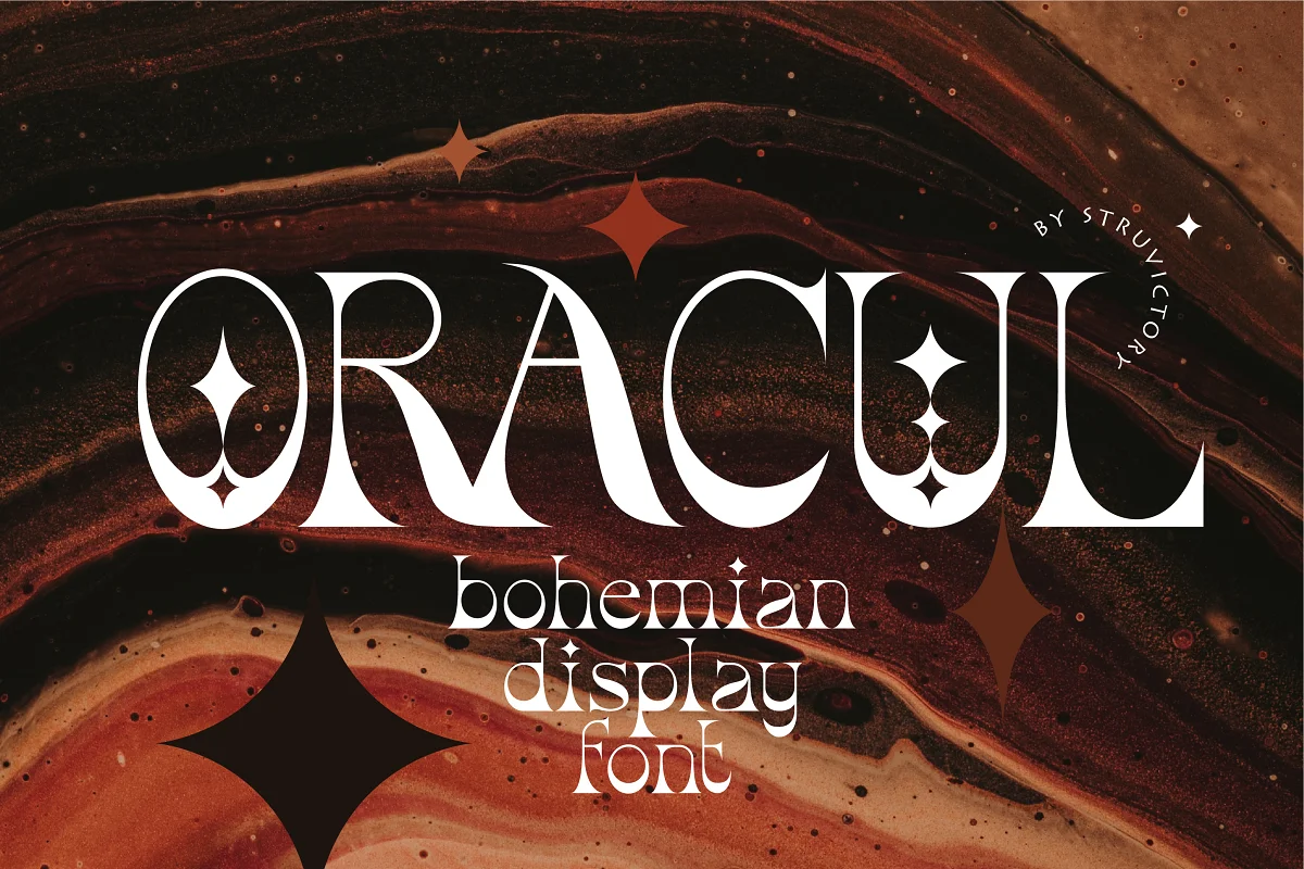 Oracul Bohemian Display Font Family Free Download