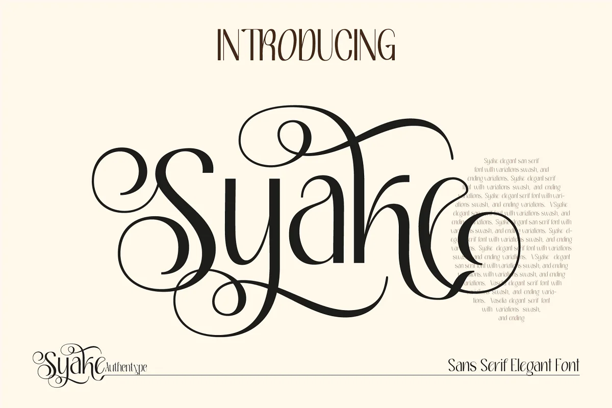 Syake Sans Serif Elegant Font Family Free Download