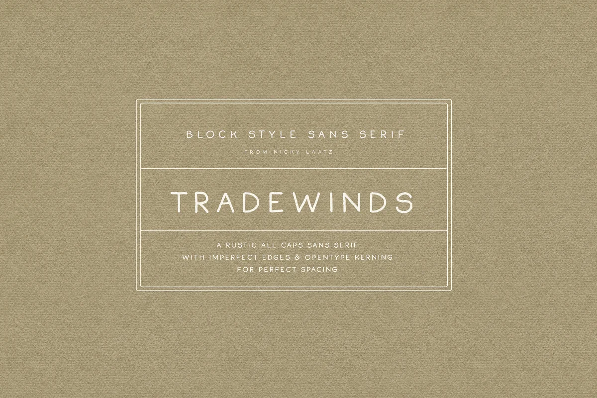 Tradewinds Handwritten Sans Font Family Free Download