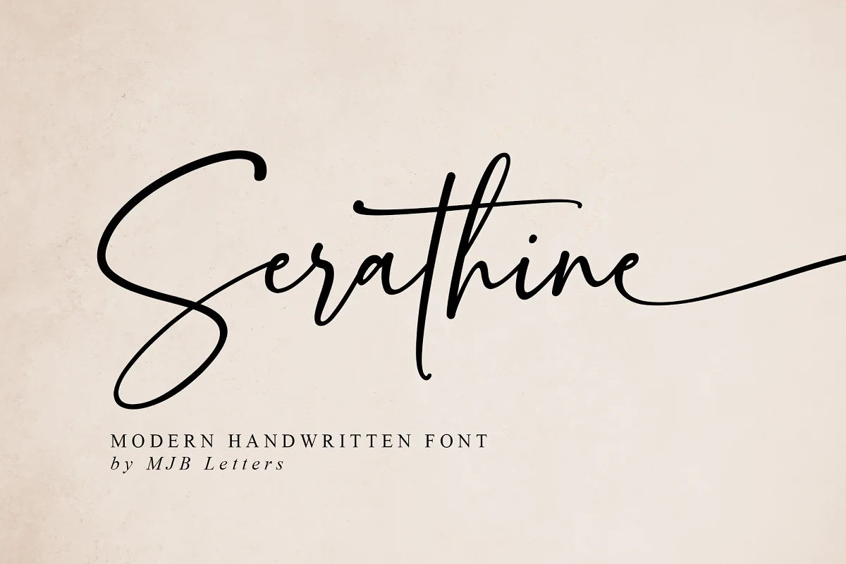 Serathine Handwritten Font Family Free Download