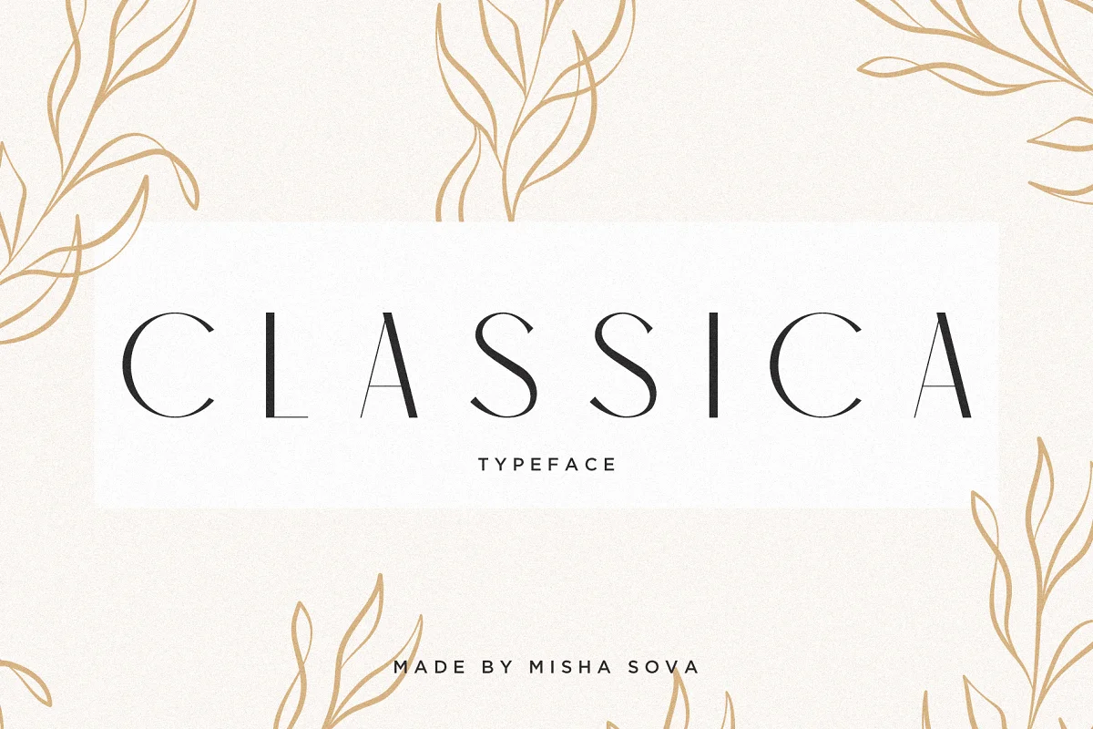 Classica Sans Serif Logos Font Family Free Download