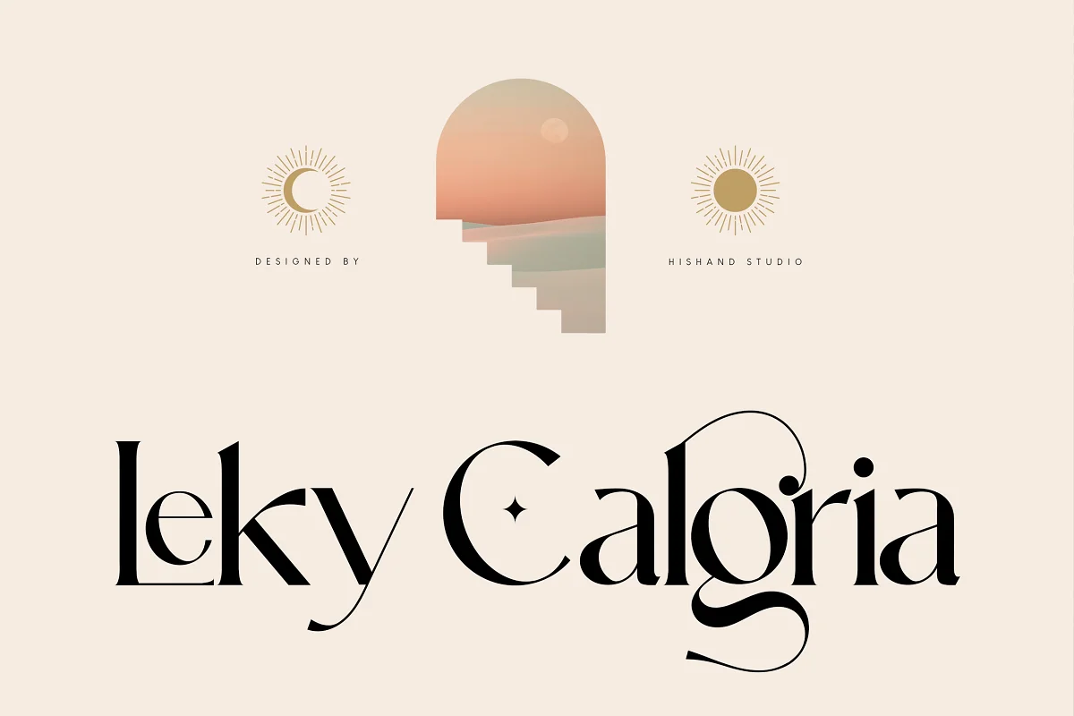 Leky Calgria Elegant Serif Font Family Free Download
