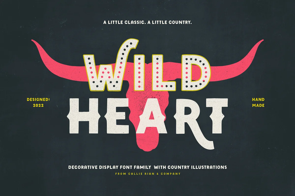 Wildheart Family Elements Font Family Free Download