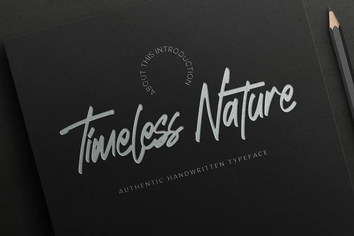 Timeless Nature Handwritten Font Family Free Download