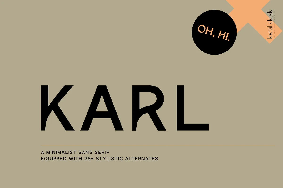 Karl Cool Sans w Unique Alternates Font Family Free Download
