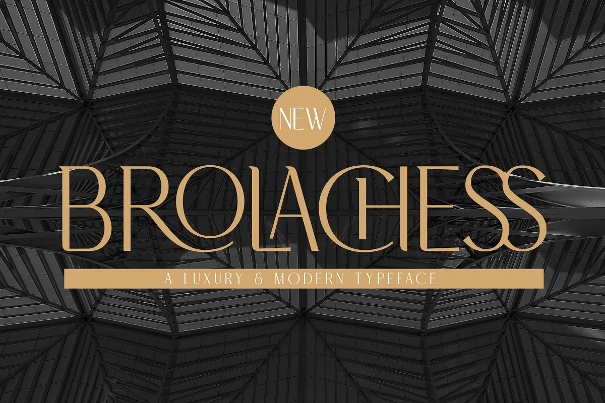 Brolachess Luxury Ligatures Serif Font Family Free Download