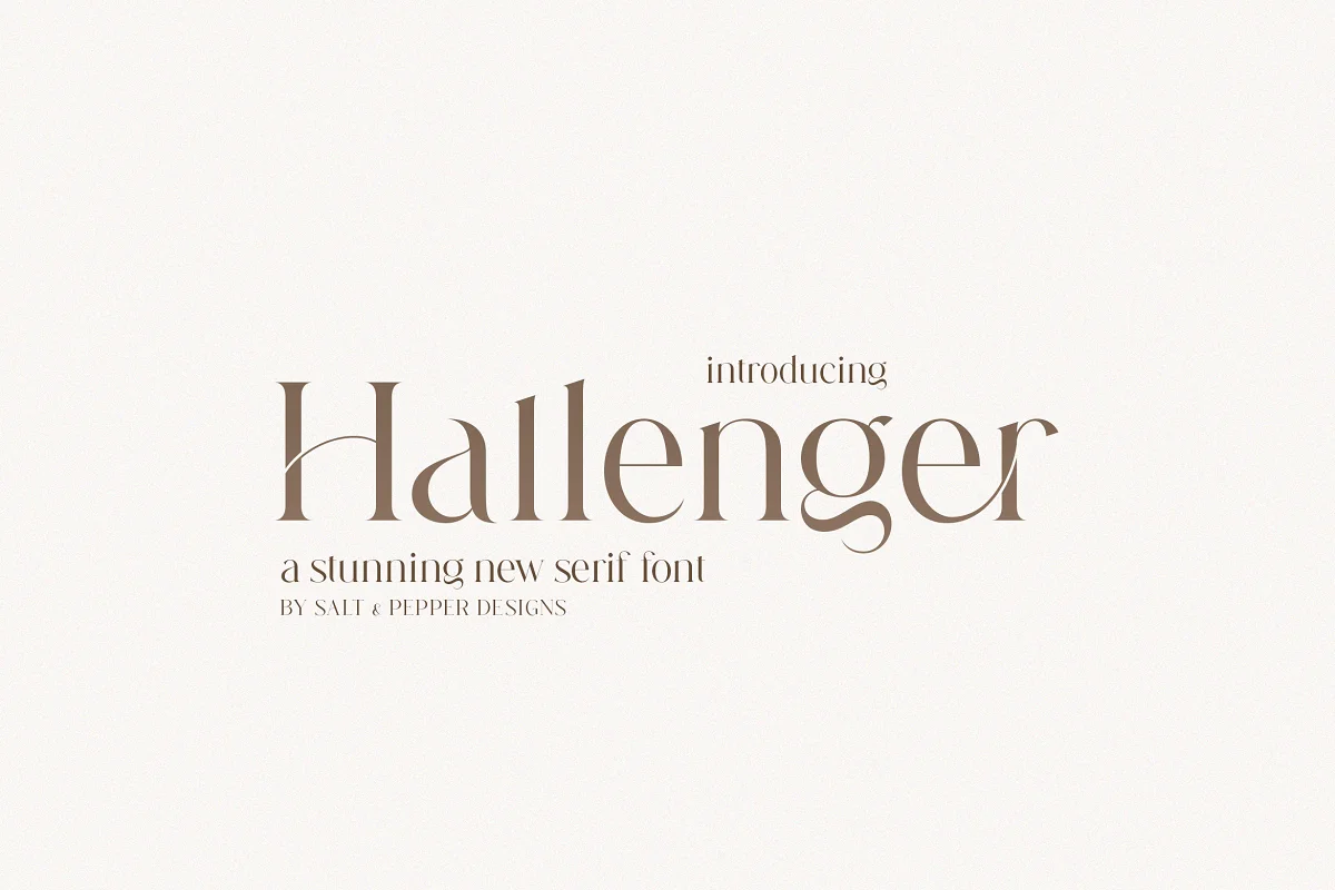 Hallenger Serif Font Family Free Download