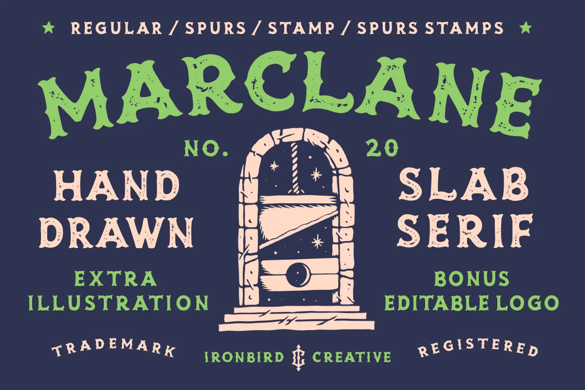 Marclane Extras Font Family Free Download