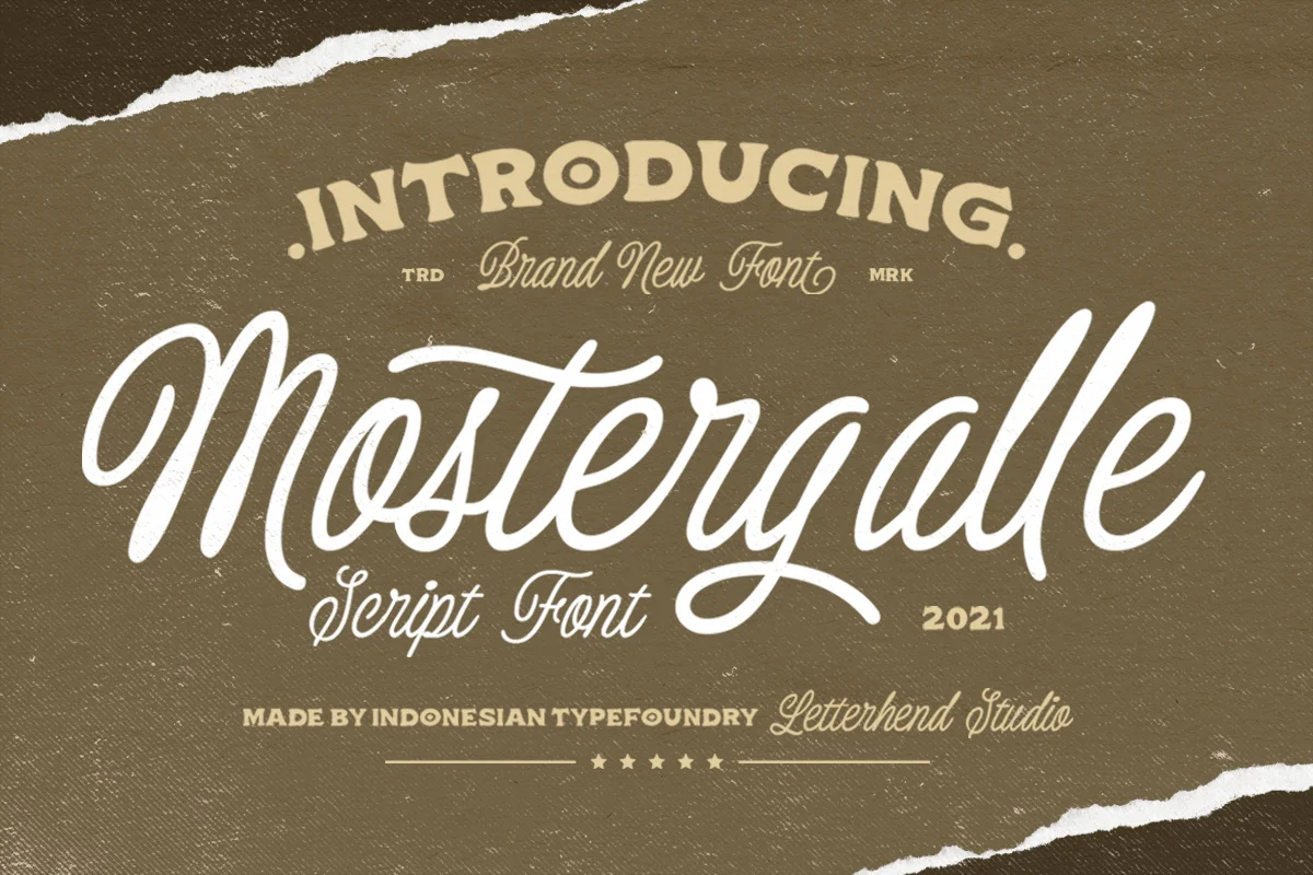 Mostergalle Script Font Family Free Download