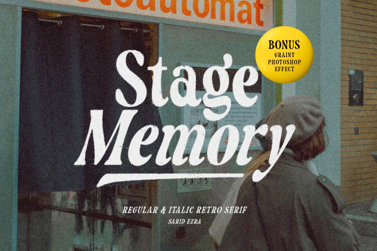 Stage Memory Grainy PSD Effects Font Family Free Download