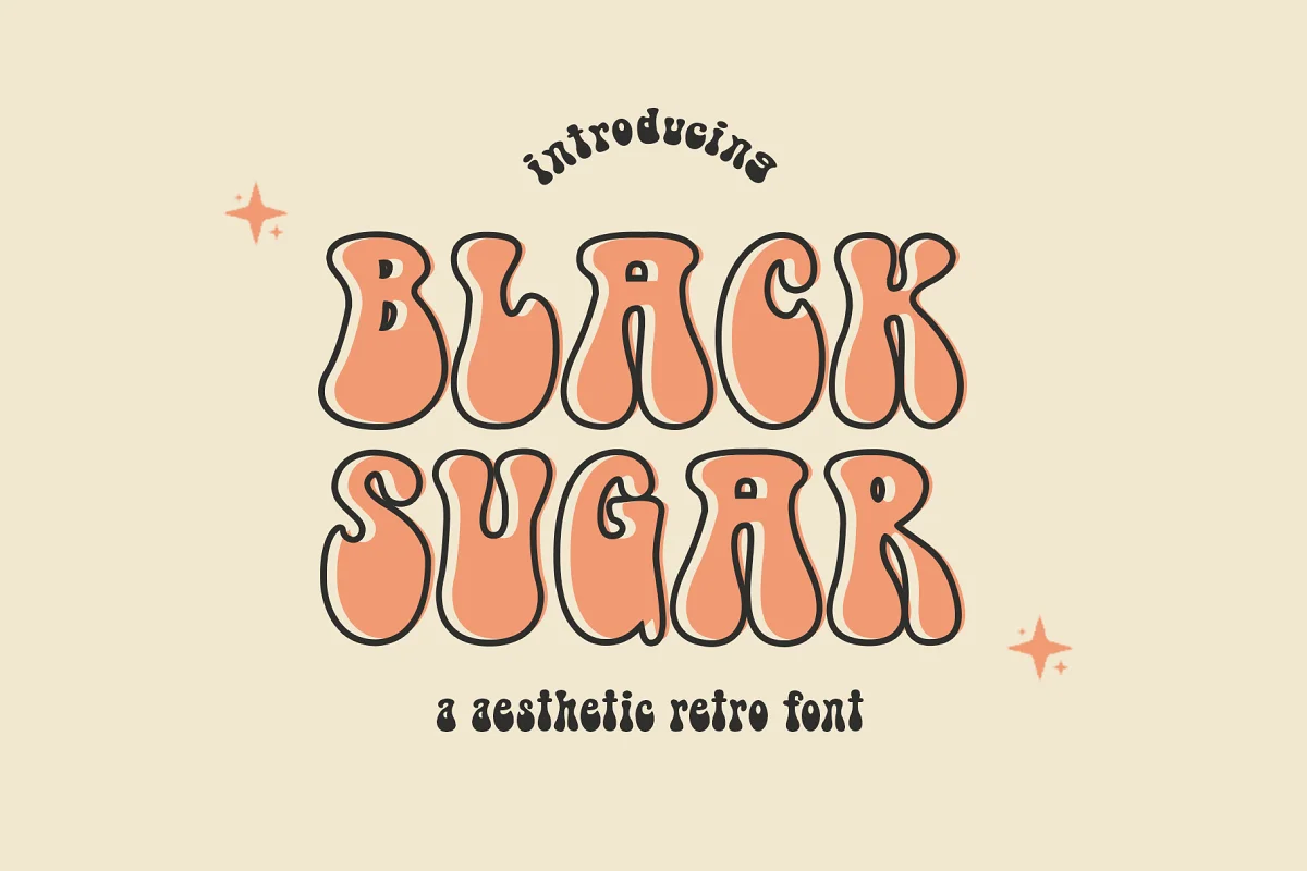 Black Sugar Groovy Font Family Free Download