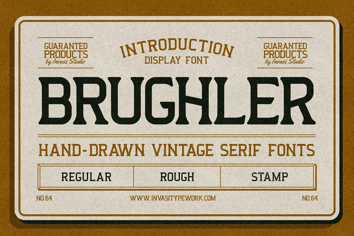 Brughler Vintage Serif Display Font Family Free Download