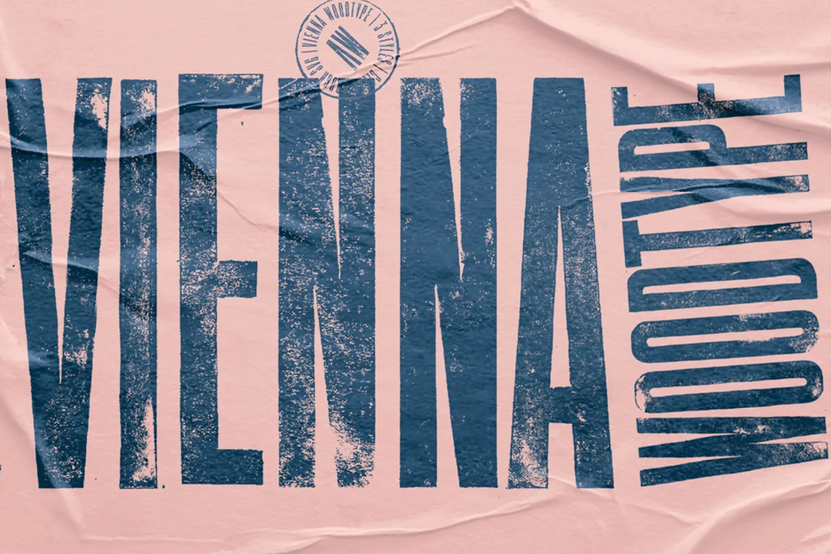Vienna Woodtype Font Family Free Download