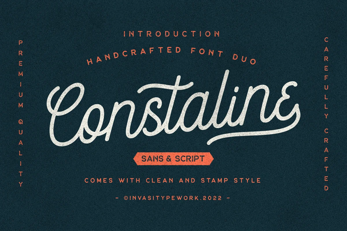 Constaline Monoline Script Sans Font Family Free Download