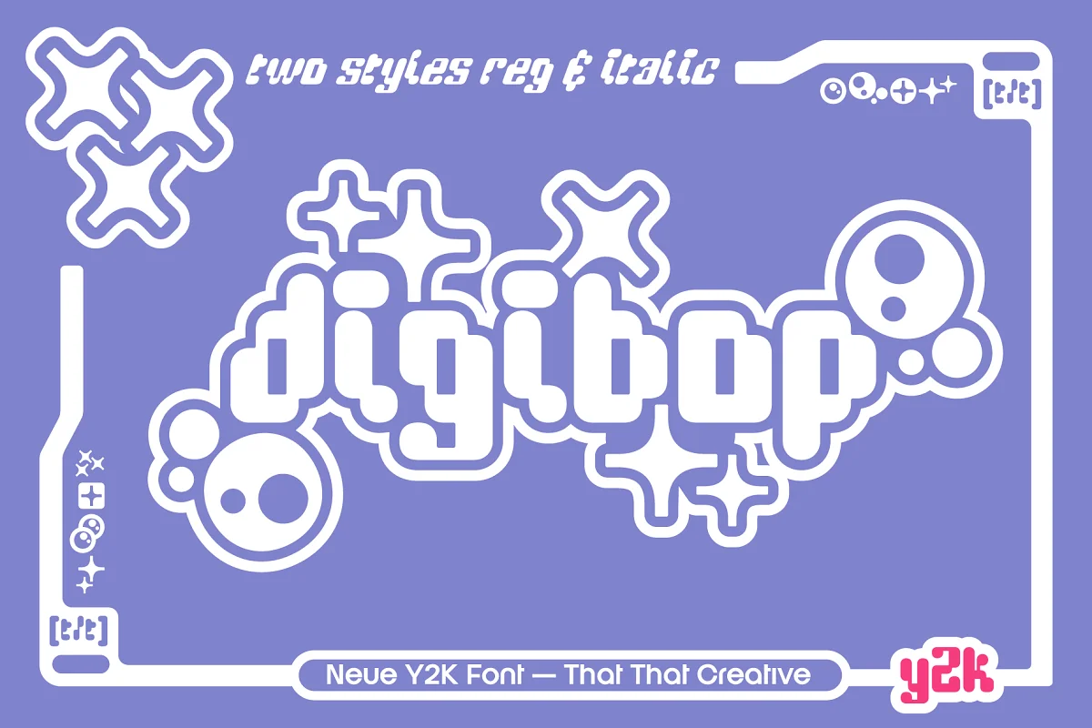 YK DigiBop Duo Font Family Free Download