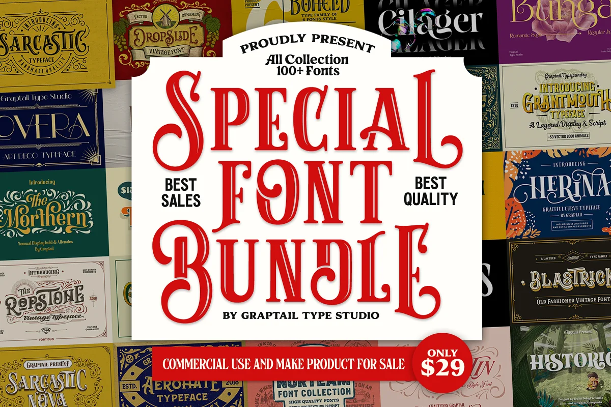 Special Bundle Bonus Font Family Free Download