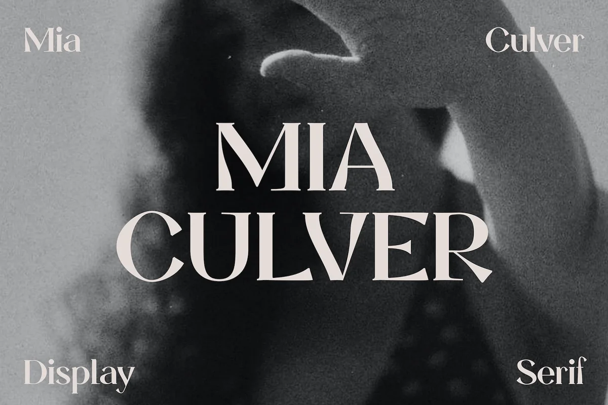 Mia Culver Cool Display Serif Font Family Free Download