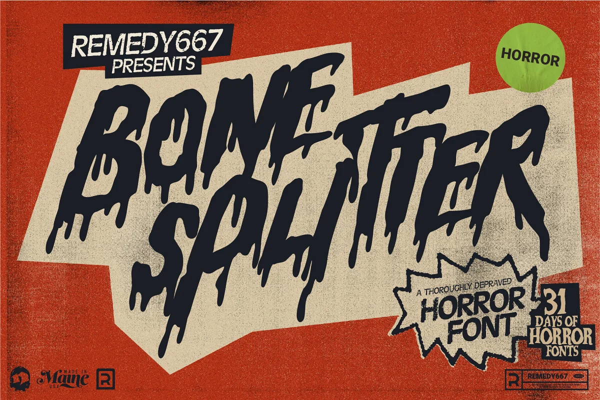 Bone Splitter Horror Font Family Free Download