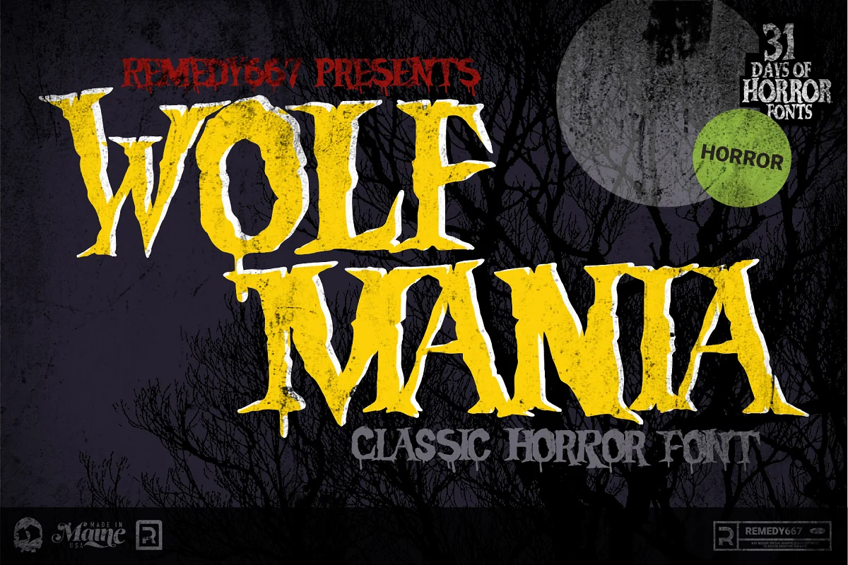 Wolf Mania Font Family Free Download