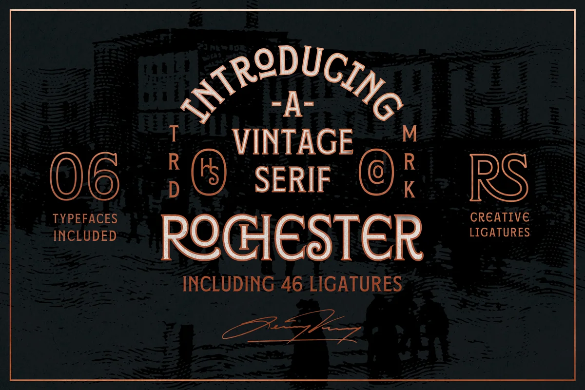 Rochester with Ligatures Font Family Free Download