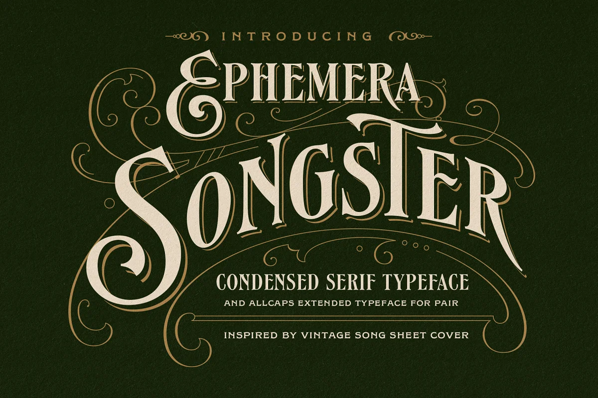 Songster Typeface Extras Font Family Free Download