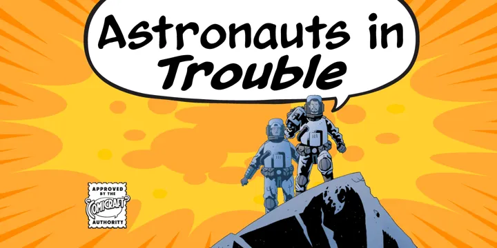 Astronauts In Trouble Font Family Free Download
