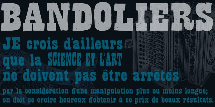 Bandoliers Font Family Free Download