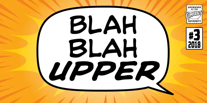 Blah Blah Upper Font Family Free Download