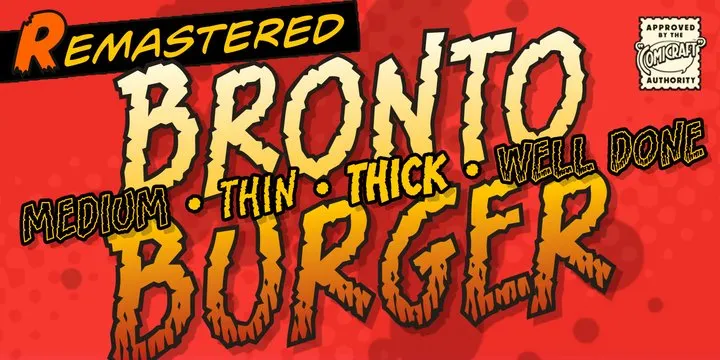 Bronto Burger Font Family Free Download
