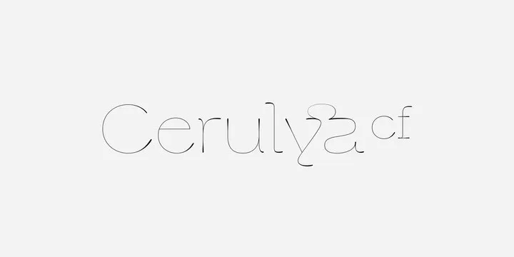 Cerulya CF Font Family Free Download