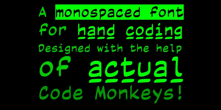 Code Monkey Font Family Free Download