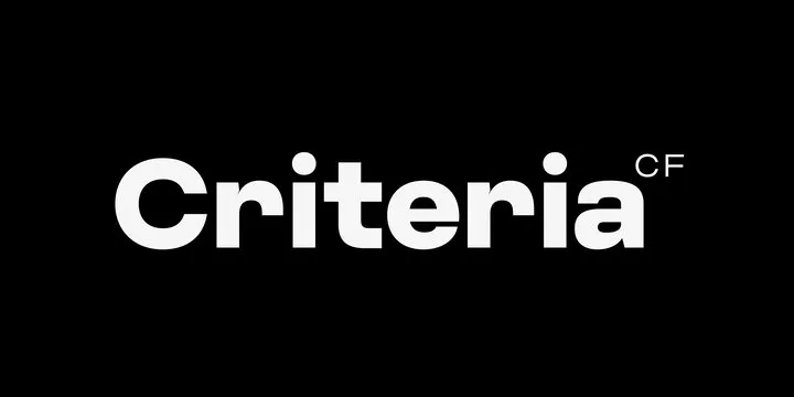 Criteria CF Font Family Free Download