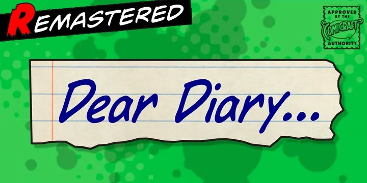 Dear Diary Font Family Free Download