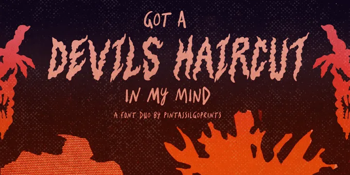 Devils Haircut Font Family Free Download