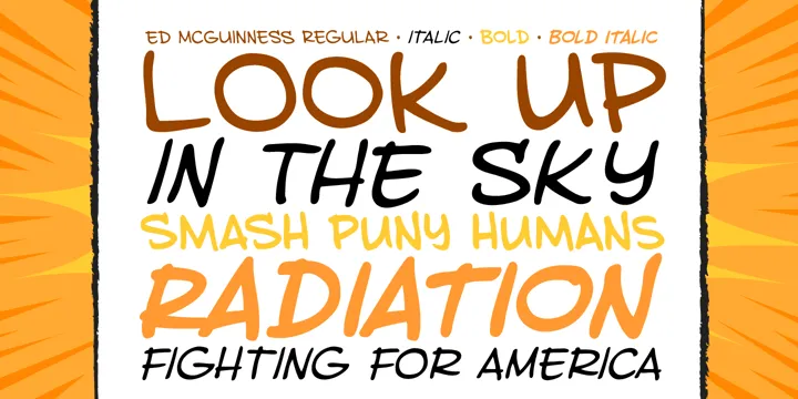 Ed McGuinness Font Family Free Download