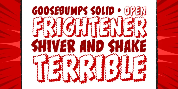 Goosebumps Font Family Free Download