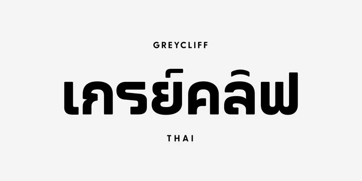 Greycliff Thai CF Font Family Free Download