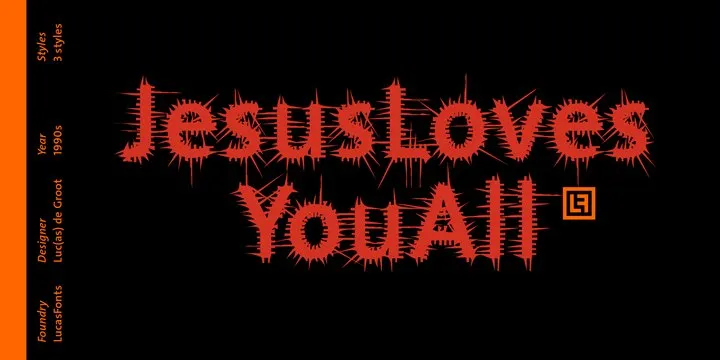 JesusLovesYouAll Font Family Free Download