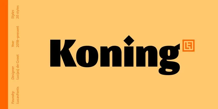 Koning Display Font Family Free Download