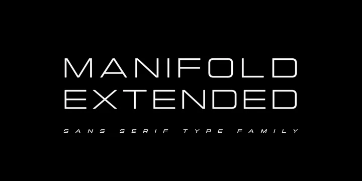 Manifold Extended CF Font Family Free Download