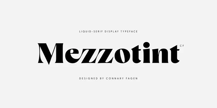 Mezzotint CF Font Family Free Download