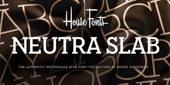 Neutraface Slab Display Font Family Free Download