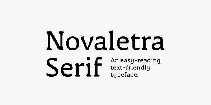 Novaletra Serif CF Font Family Free Download