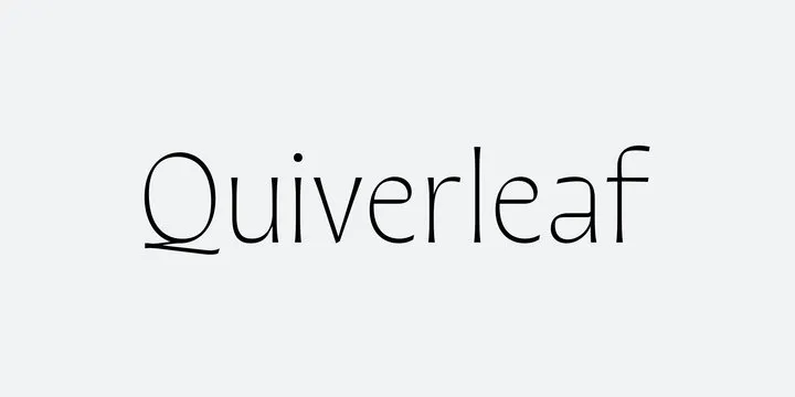 Quiverleaf CF Font Family Free Download