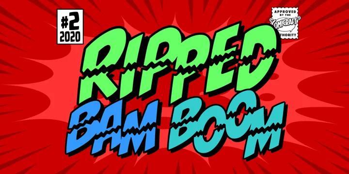 Ripped Bam Boom Font Family Free Download