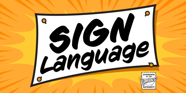 Sign Language Font Family Free Download