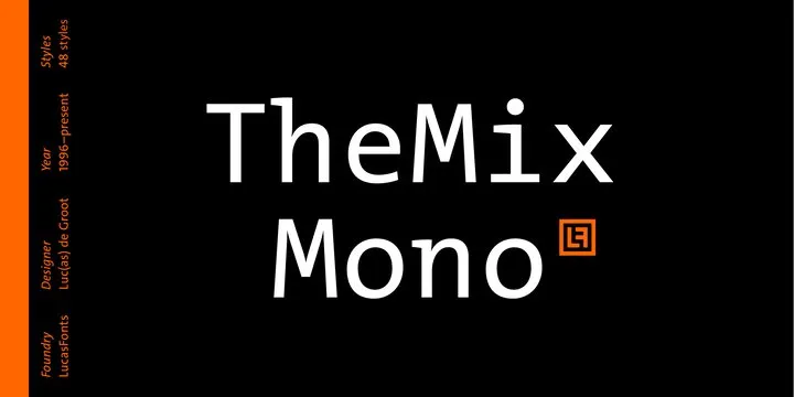 TheMix Mono Font Family Free Download