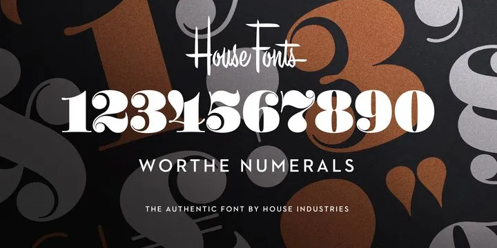 Worthe Numerals Font Family Free Download