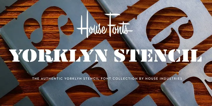 Yorklyn Stencil Font Family Free Download