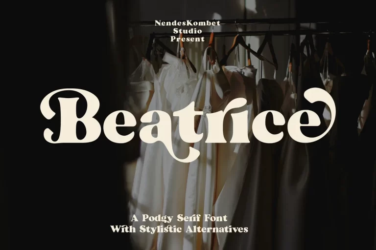 Beatrice Retro Serif Font Family Free Download